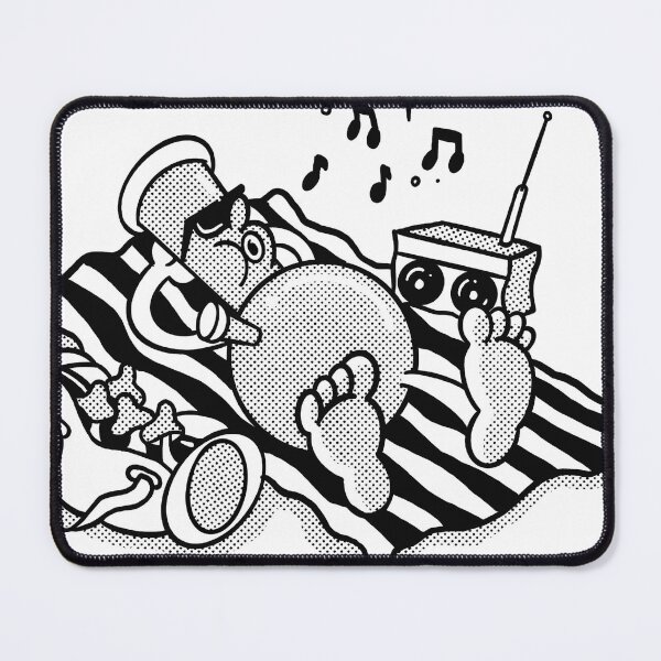 Item preview, Beach Day Music Cartoon Illustration designed and sold by VeraBridges.