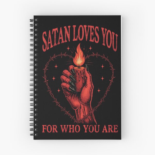 Item preview, Satan Loves You Satanic Art Quote designed and sold by RebelSoulStd.