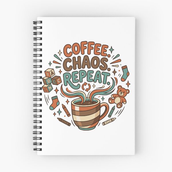 Item preview, Coffee. Chaos. Repeat. | Funny Parenting Coffee Shirt designed and sold by Toddler Life Club.