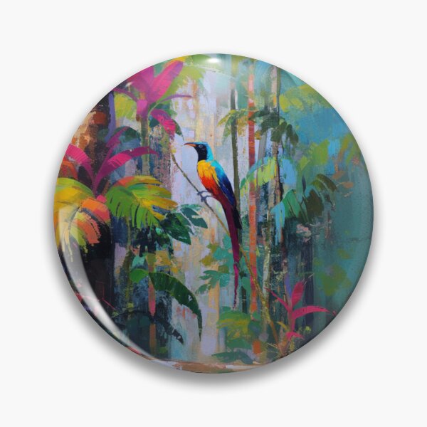 Item preview, A vibrant Bird of Paradise dancing in jungle light, Birds in Motion designed and sold by CDC40.