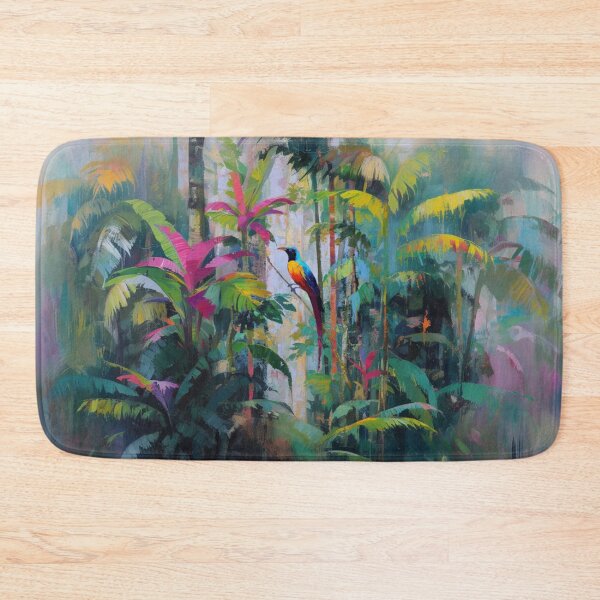Item preview, A vibrant Bird of Paradise dancing in jungle light, Birds in Motion designed and sold by CDC40.