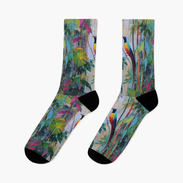 Item preview, A vibrant Bird of Paradise dancing in jungle light, Birds in Motion designed and sold by CDC40.