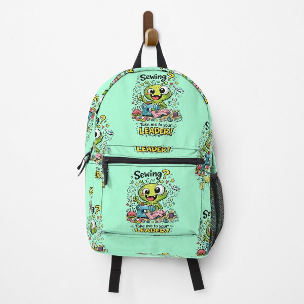 Item preview, Alien Sewing Is Out of This World! Funny Sewing Lover Cartoon Sticker designed and sold by EverStitchStudio ★★★★★.