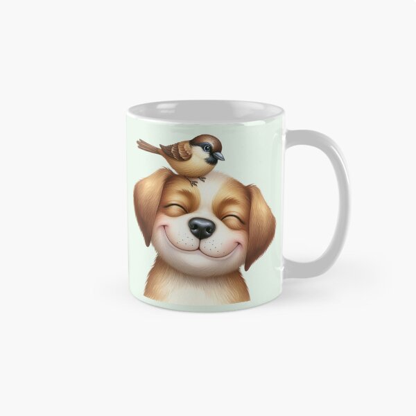Item preview, Happy Baby Puppy Dog and Bird designed and sold by VibeShift Studio.