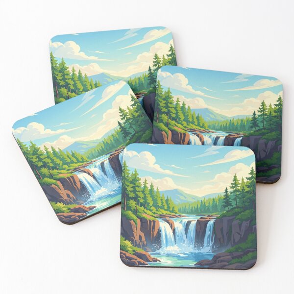 Item preview, Crystal Waterfall - Escape into the heart of a wild forest designed and sold by NeyhineAngelionShop.