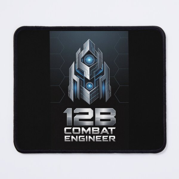 Item preview, 12B Combat Engineer — Futuristic Tech Armor Emblem U.S. Army MOS Military Design designed and sold by GFamilyC.
