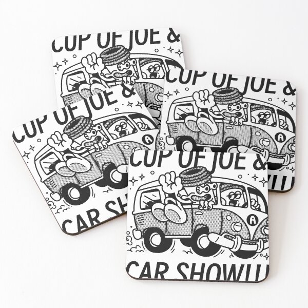 Item preview, Cup of Joe & Car Show Retro Cartoon designed and sold by VeraBridges.