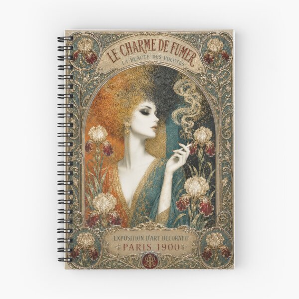 Item preview, Vintage Smoking Advertisement in Art Nouveau designed and sold by Andy Gambino Art.