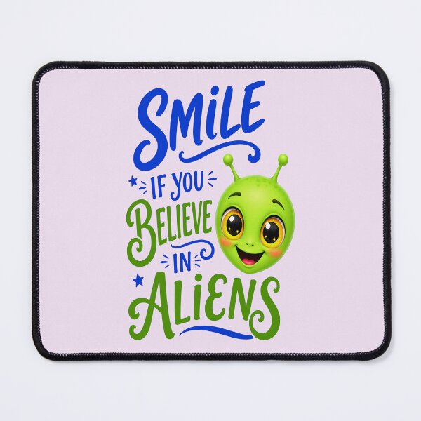Item preview, SMILE IF YOU BELIEVE IN ALIENS DESIGN 4 designed and sold by DigitalandPhoto.