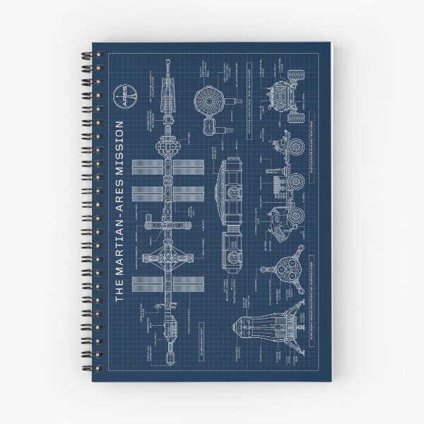 Item preview, The Martian - Ares Mission (Navy Blueprint) designed and sold by BGALAXY.