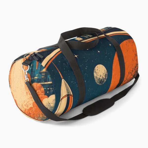 Item preview, Retro Space Rocket – Futuristic skyline in vintage sci-fi style designed and sold by Bernd Friese.
