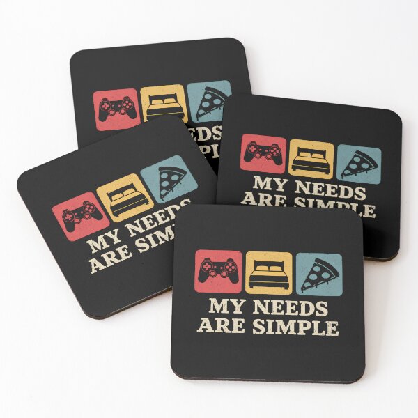 Item preview, Funny Gamer My Needs Are Simple designed and sold by DemureArtsy.
