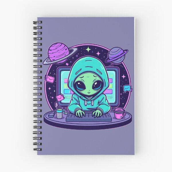 Item preview, Alien Office Worker Sticker | Funny Sci-Fi Office Humor Design designed and sold by Stylestickers55.