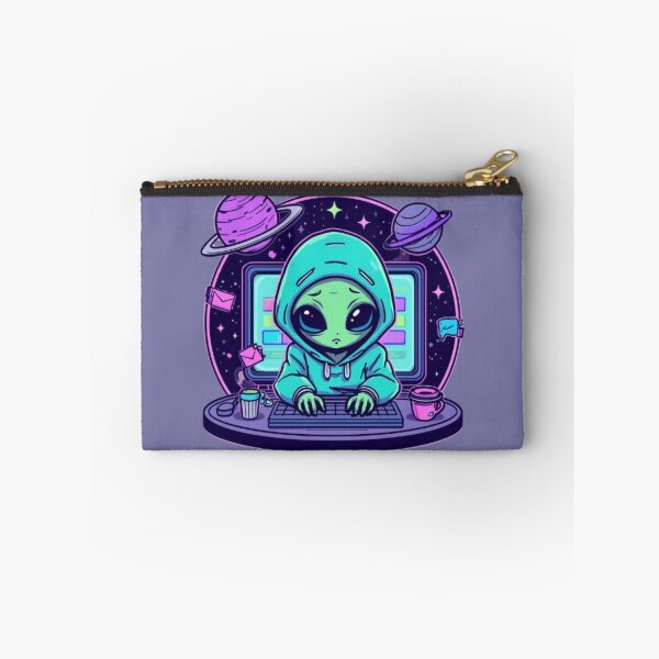 Item preview, Alien Office Worker Sticker | Funny Sci-Fi Office Humor Design designed and sold by Stylestickers55.