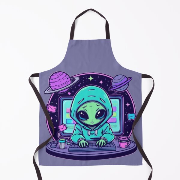 Item preview, Alien Office Worker Sticker | Funny Sci-Fi Office Humor Design designed and sold by Stylestickers55.
