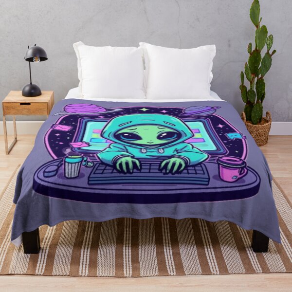 Item preview, Alien Office Worker Sticker | Funny Sci-Fi Office Humor Design designed and sold by Stylestickers55.