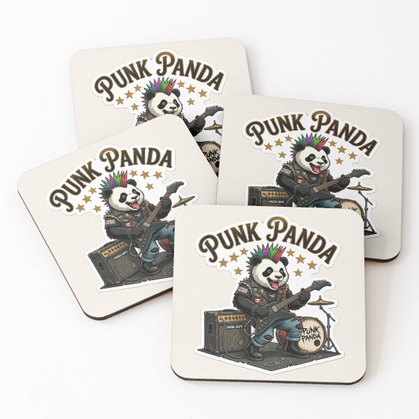 Item preview, Punk Panda Rock Guitar Cute Animal Musician designed and sold by Safe Haven Pets.