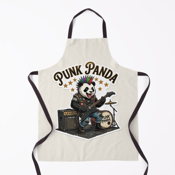 Item preview, Punk Panda Rock Guitar Cute Animal Musician designed and sold by Safe Haven Pets.