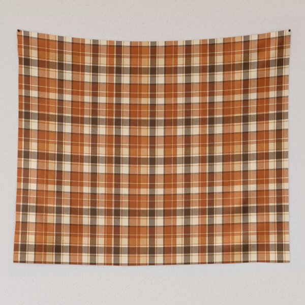 Item preview, Rust Orange and Brown Autumn Plaid Pattern designed and sold by Tammy Marie Russell.