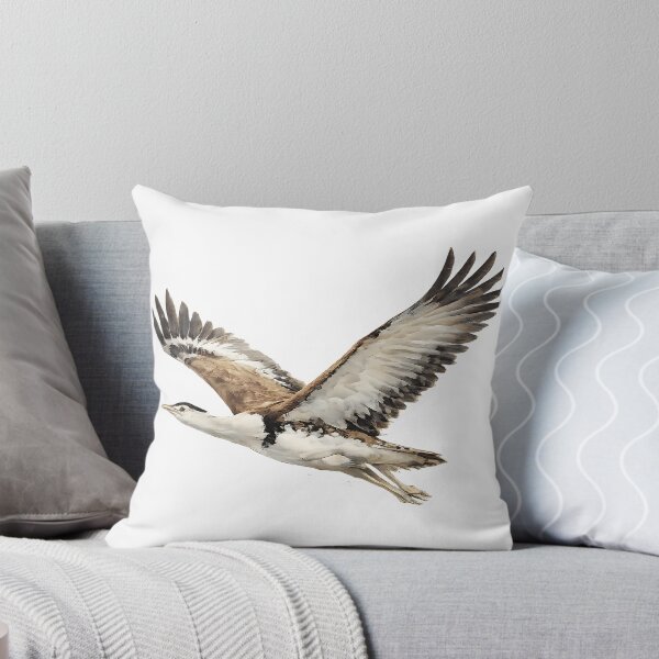 Item preview, Australian Bustard in Flight - Watercolour designed and sold by Jaruart.