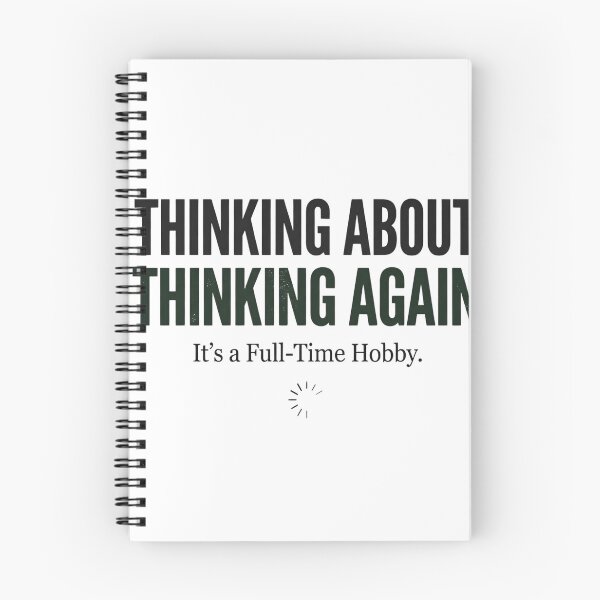 Item preview, Thinking About Thinking Again Funny Overthinker Shirt, Introvert Humor Tee, Anxiety Quote, Mental Health Humor, Relatable Typography Design designed and sold by softmind studio.