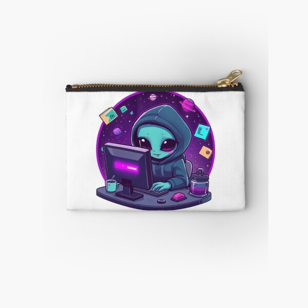 Item preview, Cute Alien Office Worker | Funny Space Desk Job Sticker designed and sold by Stylestickers55.
