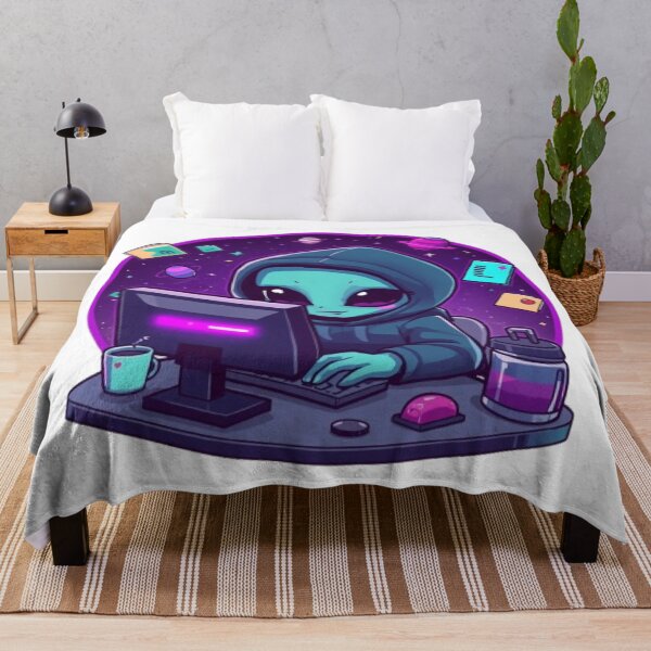 Item preview, Cute Alien Office Worker | Funny Space Desk Job Sticker designed and sold by Stylestickers55.