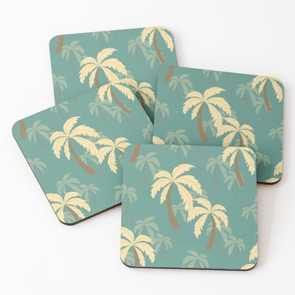 Item preview, Palm Trees on a Blue Background Pattern | Summer designed and sold by UnhingedBird.