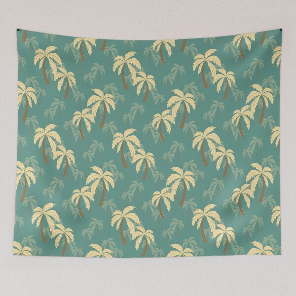 Item preview, Palm Trees on a Blue Background Pattern | Summer designed and sold by UnhingedBird.