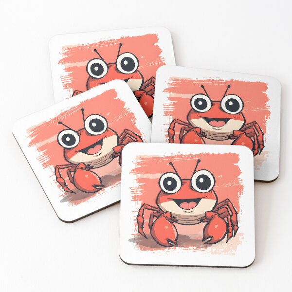 Item preview, Cute Crab Sticker | Happy Cartoon Crab Illustration | Kawaii Ocean Animal Art | Beach Lover Gift designed and sold by dreamz-world.