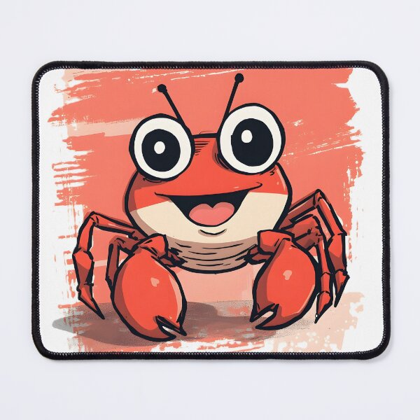 Item preview, Cute Crab Sticker | Happy Cartoon Crab Illustration | Kawaii Ocean Animal Art | Beach Lover Gift designed and sold by dreamz-world.