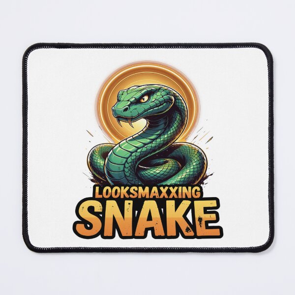 Item preview, Looksmaxxing Coiled Reptile Graphic Art designed and sold by ColeLaniTrading.