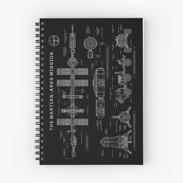 Item preview, The Martian - Ares Mission (White Stencil-No Background) designed and sold by BGALAXY.