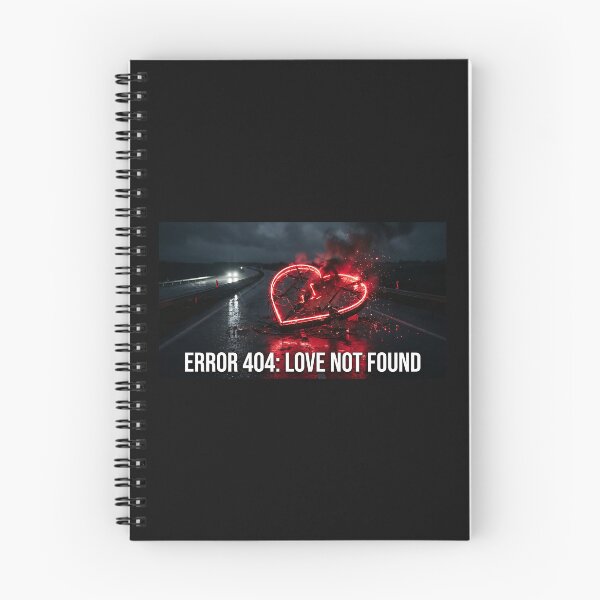 Item preview, Error 404 Love Not Found - Retro Neon Cyberpunk Art designed and sold by RareVisuals.