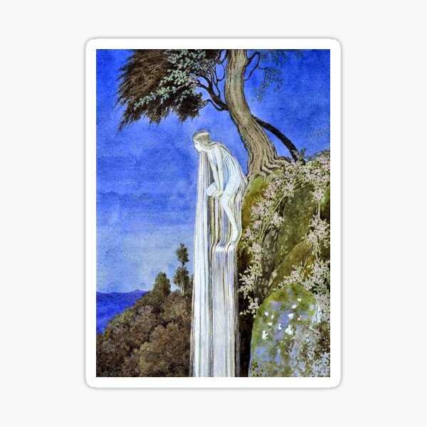 The Waterfall Fairy - Ida Rentoul Outhwaite Sticker