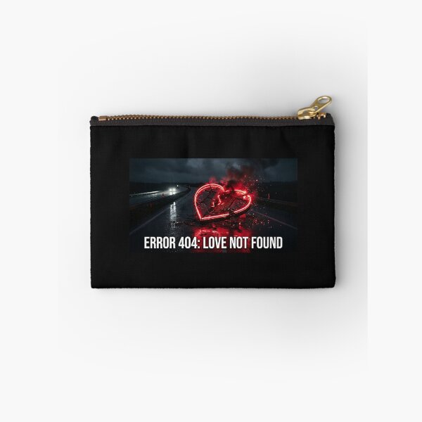 Item preview, Error 404 Love Not Found - Retro Neon Cyberpunk Art designed and sold by RareVisuals.