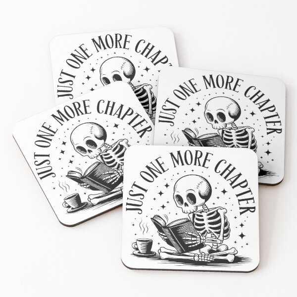Item preview, Skeleton Reading Book Coffee Logo designed and sold by Pro AguiZoul Art.