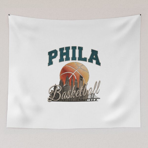 Item preview, PHILA Basketball Vintage Skyline Sports Fan Design designed and sold by RonnyMilleo.