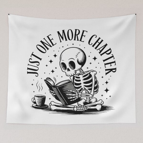 Item preview, Skeleton Reading Book Coffee Logo designed and sold by Pro AguiZoul Art.