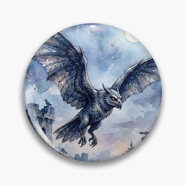 Item preview, Wyvern Over the Forgotten Keep designed and sold by TinCatOutPost.