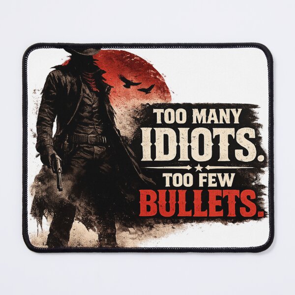 Item preview, Too many idiots, too few bullets designed and sold by Bernd Friese.