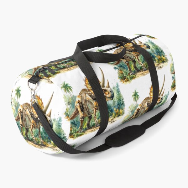 Item preview, Triceratops skeleton in the primeval forest, dinosaur designed and sold by LiskoDesign.