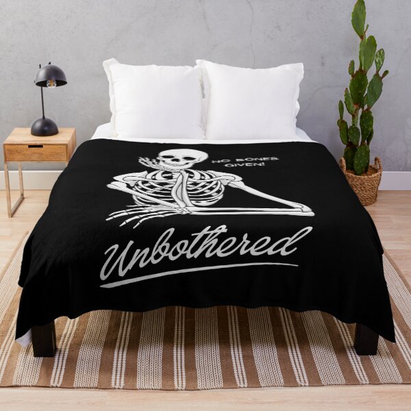 Item preview, Unbothered Skeleton designed and sold by threadsjam.