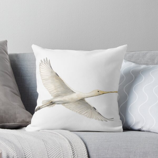 Item preview, Yellow-billed Spoonbill in Flight - Watercolour designed and sold by Jaruart.