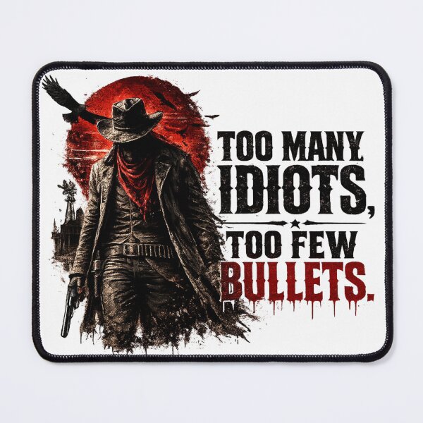 Item preview, Too many idiots, too few bullets designed and sold by Bernd Friese.