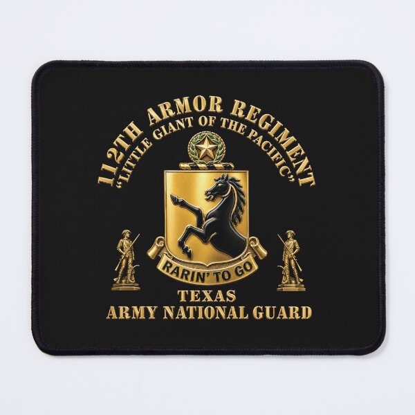 Item preview, Army - DUI - 112th Armor Regiment - TXARNG w Minutemen - 3D X 300 designed and sold by Military Insignia Products.