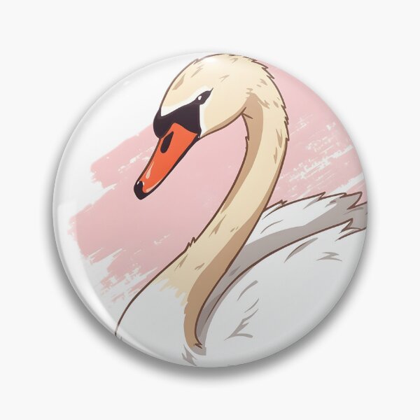 Item preview, Elegant Swan Sticker | Graceful White Swan Illustration | Minimalist Bird Art | Cute Swan Design designed and sold by dreamz-world.