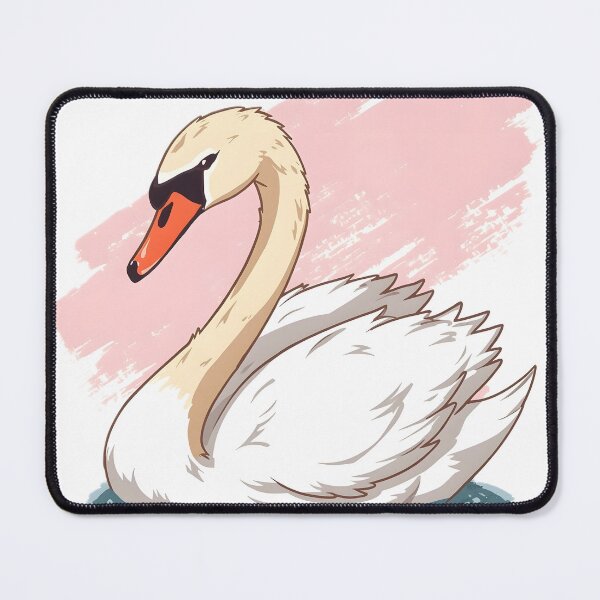 Item preview, Elegant Swan Sticker | Graceful White Swan Illustration | Minimalist Bird Art | Cute Swan Design designed and sold by dreamz-world.