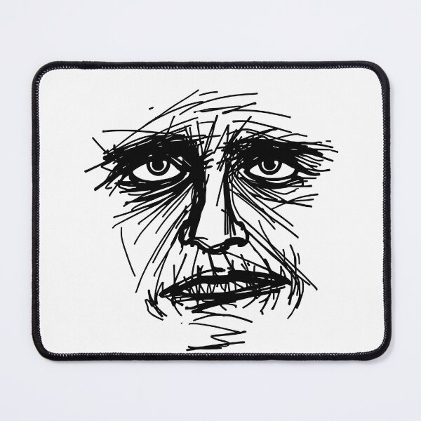 Item preview, Chaotic Scribble Face Anti-Design Art designed and sold by VINTOR-.