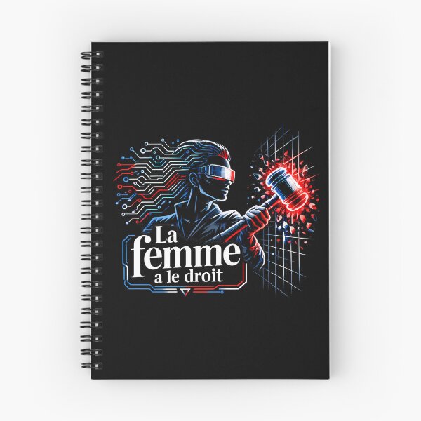 Item preview, La femme a le droit Cyberpunk Olympe de Gouges Feminism designed and sold by MeaningIsUse.